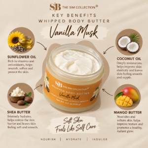Vanilla Musk Whipped Body Butter 4.5 oz - Image 4
